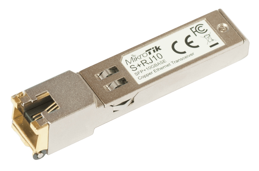 -Mikrotik S+RJ10 10G Fiber to Copper SFP Modül - 10M/100M/1G/2.5G/5G/10G Destekli