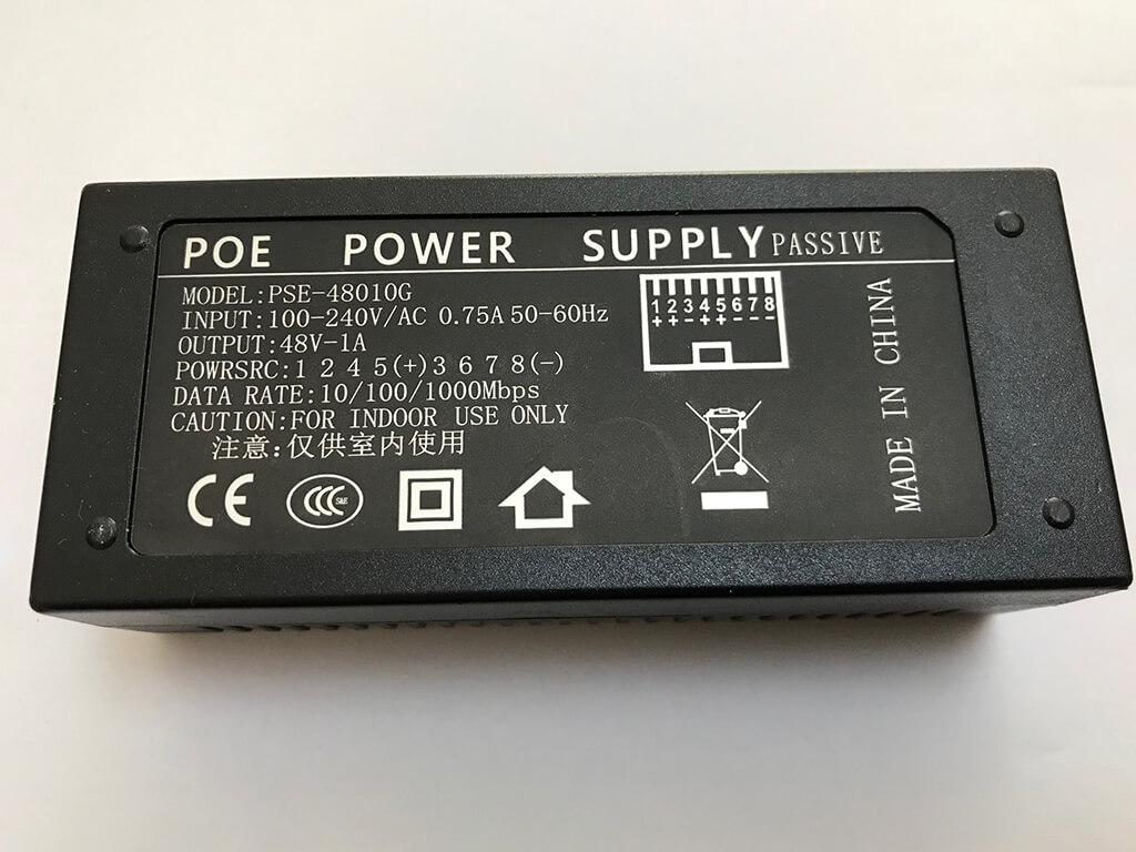 -Wifidepo OEM Gigabit 48 Volt 1 Amper POE Adaptör (Mikrotik ve UBNT POE-48-24W-G ile uyumlu)
