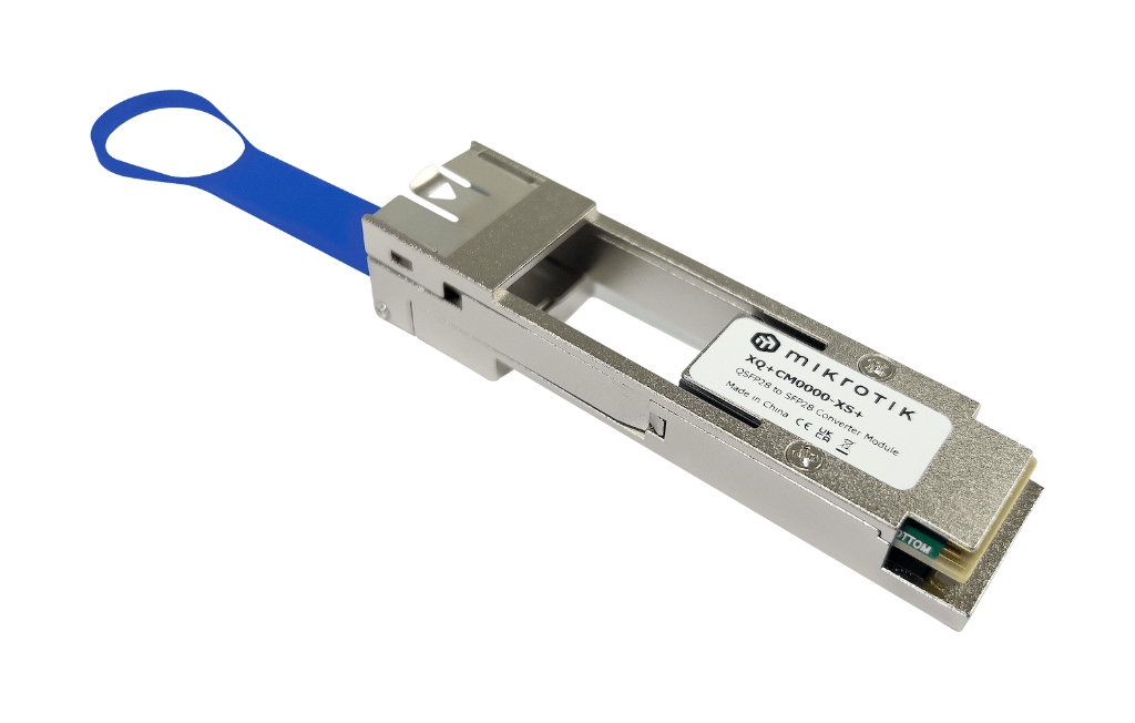 -Mikrotik XQ+CM0000-XS+ 25G QSFP28 to SFP28 Fiber Modül Dönüştürücü