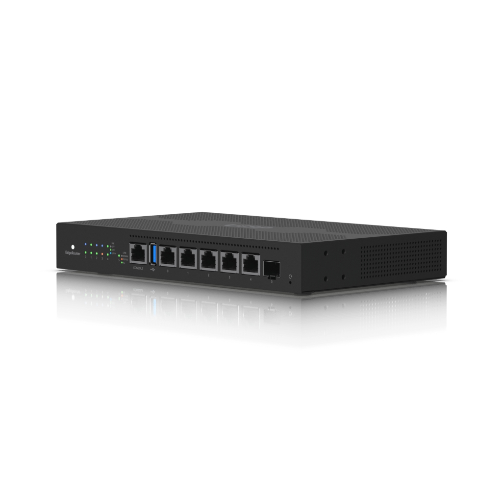 UBNT ER-6P UBNT EdgeRouter 6 PoE (ER-6P) - 5 Port Gigabit RJ45, SFP Port ve 24V Pasif PoE Destekli Fansız Router ürün görseli 3 - wifidepo