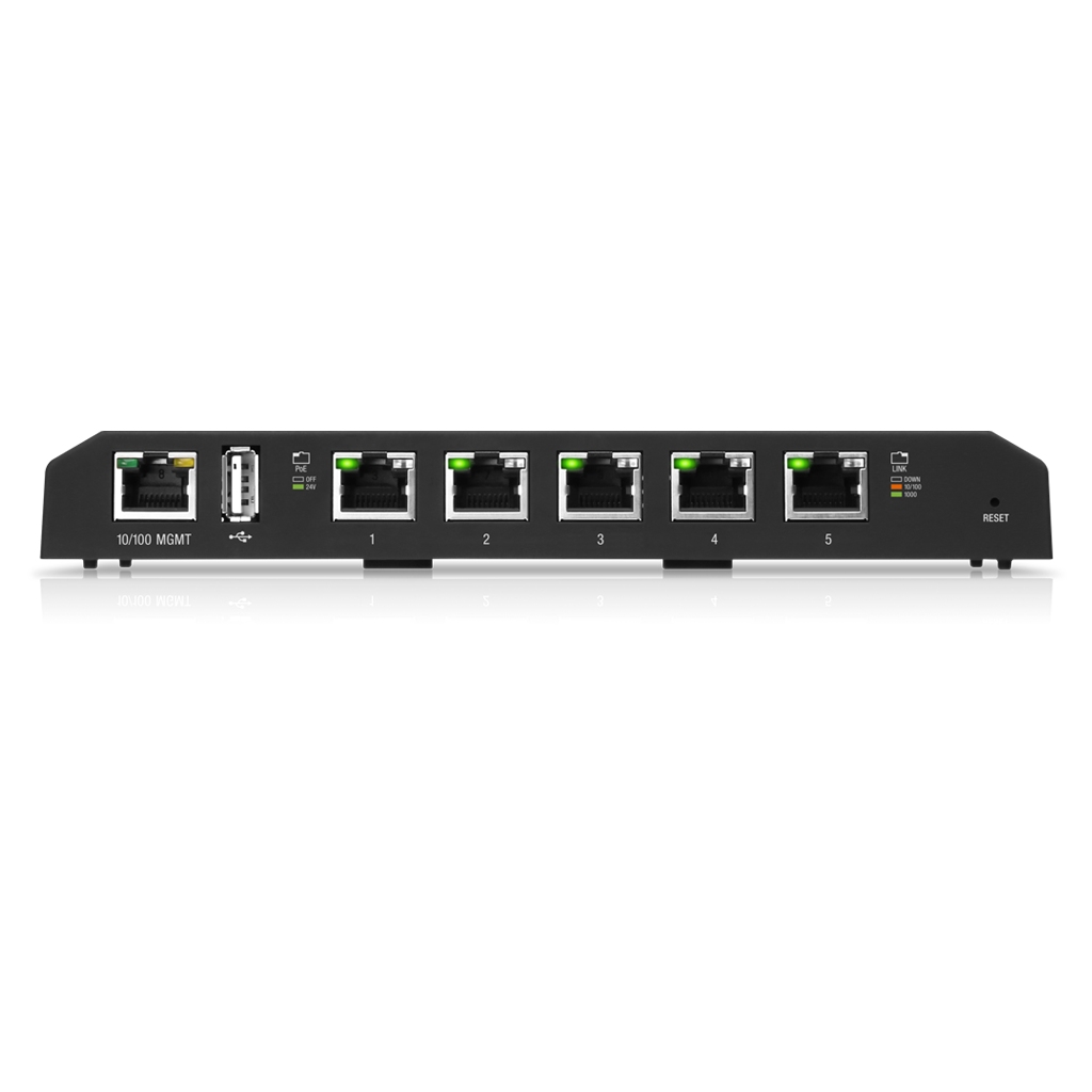 UBNT ES-5XP UBNT EdgeSwitch 5XP (ES-5XP) – 5 Gigabit PoE Portlu, Kompakt ve Güçlü Pasif PoE Switch ürün görseli 2 - wifidepo