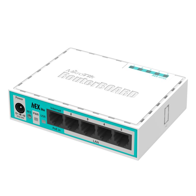 Mikrotik RB750R2 MikroTik RB750r2 - MikroTik hEX Lite 5 port L4 Soho Router ürün görseli 2 - wifidepo