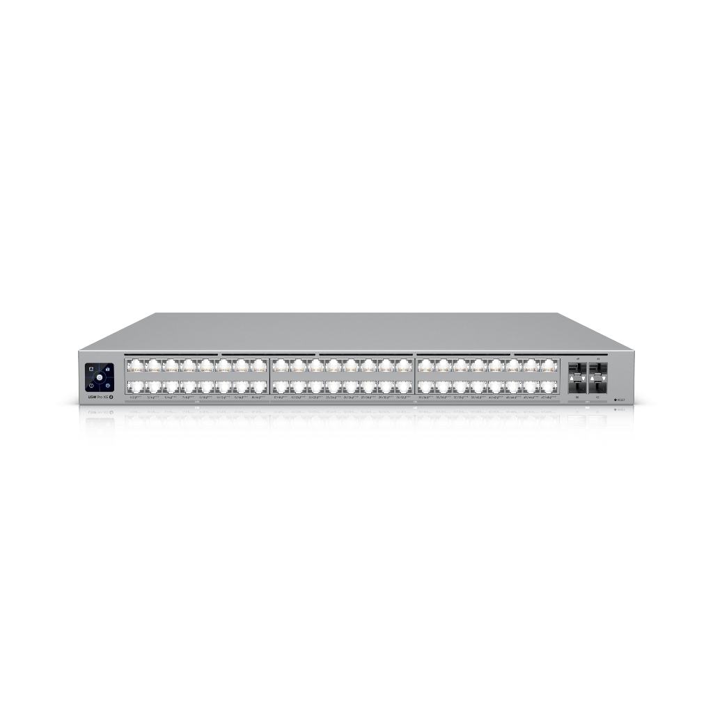 USW-Pro-XG-48-PoE-UBNT UniFi Pro XG 48 PoE (USW-Pro-XG-48-PoE) – 48 Port 10G/2.5G PoE+++ Layer 3 Switch, 25G SFP28 Uplink ve 1.080W PoE – En İyi Fiyatlarla!